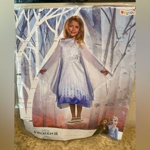 Disney Frozen 2 Elsa Snow Queen Costume Child size S/P Great for dress up